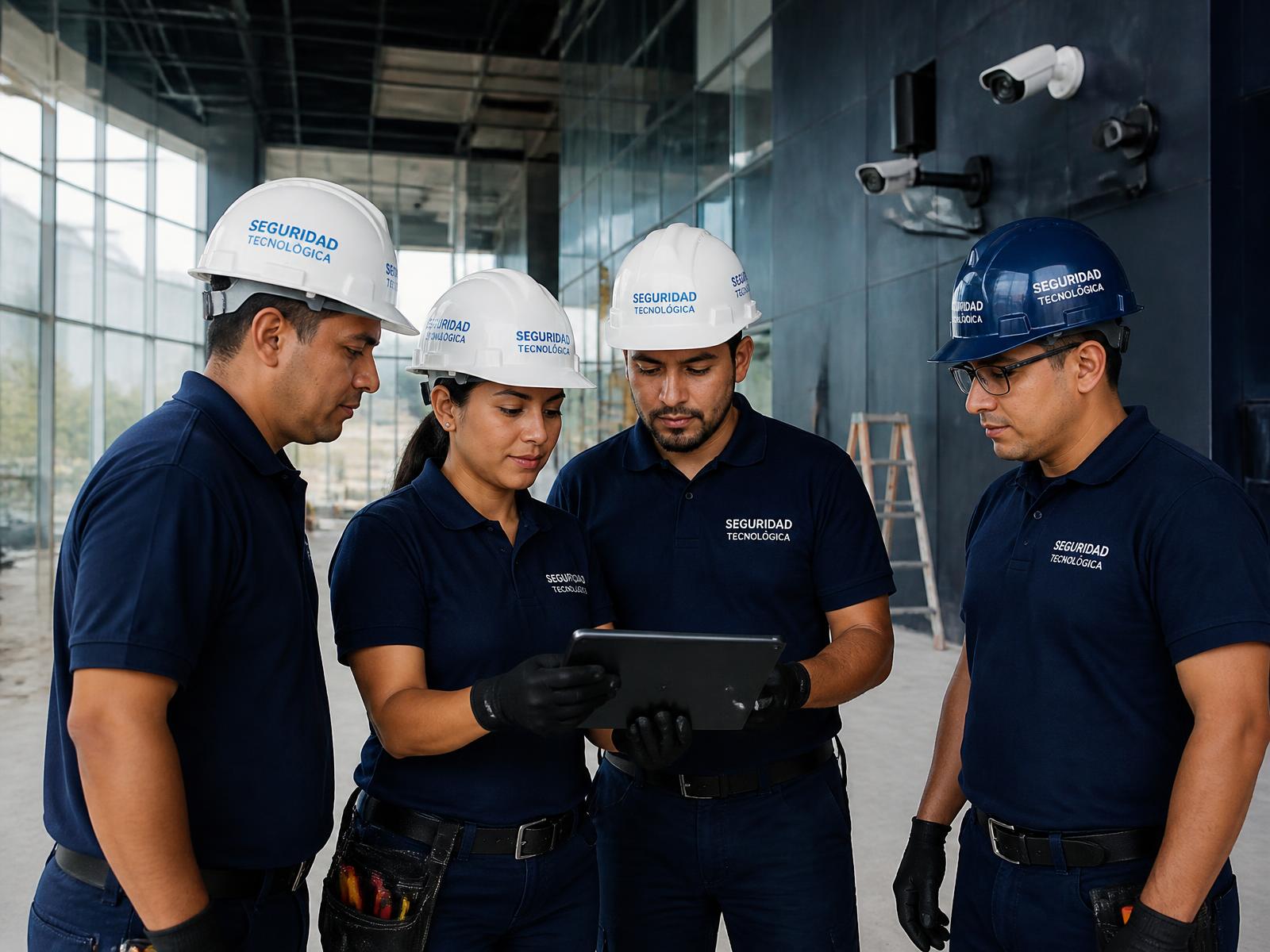 Equipo de técnicos capacitados de YAZ-PIER revisando un proyecto en obra